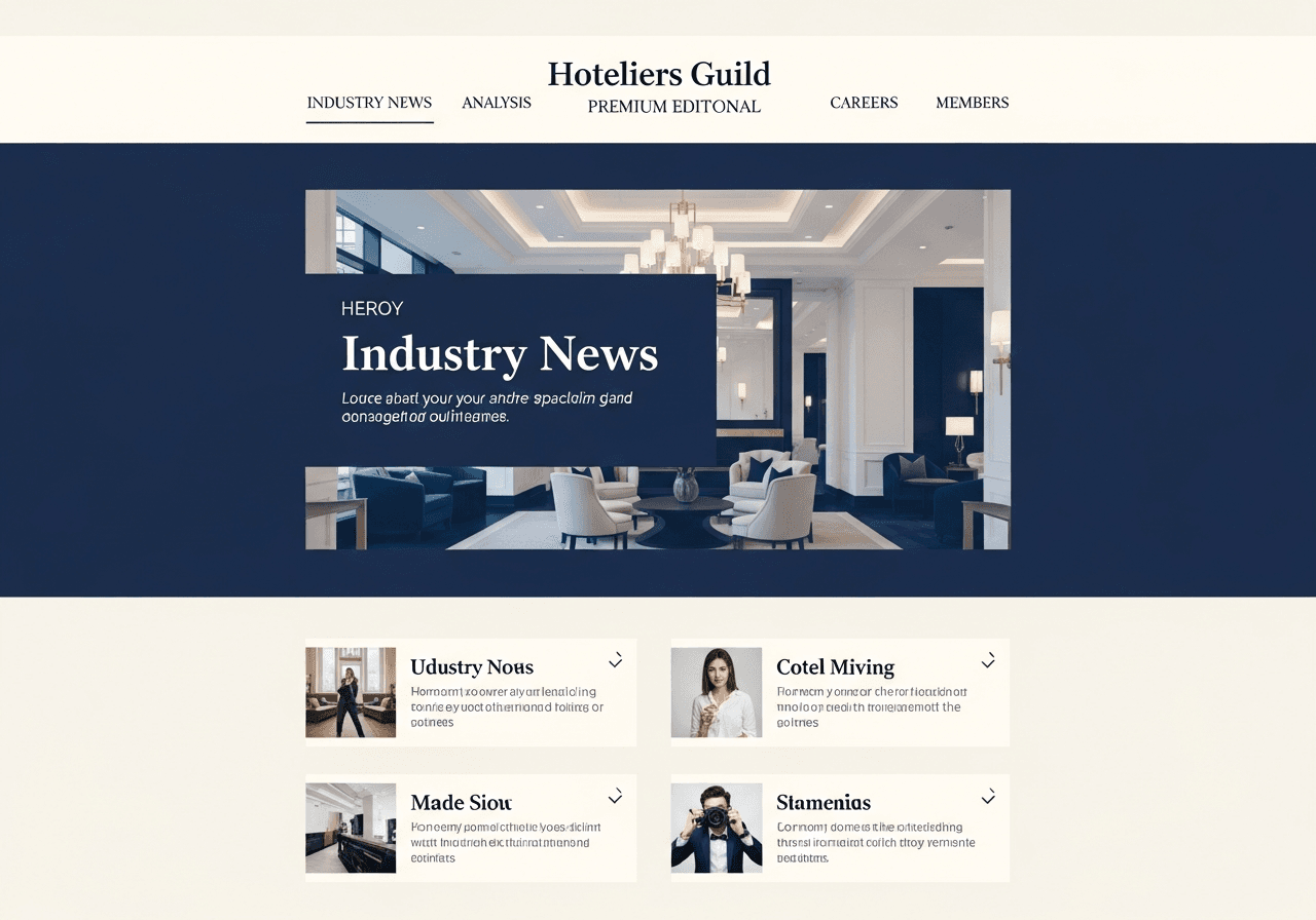 Hoteliers Guild publication mockup